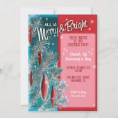 Invitations de Noël Arbre en aluminium (Devant)