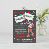 Invitations de Noël au Pyjama Party (Debout devant)