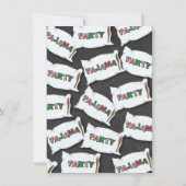 Invitations de Noël au Pyjama Party (Dos)