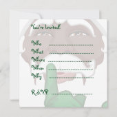 Invitations de Noël aux Père Noël d'Amérique Afric (Dos)