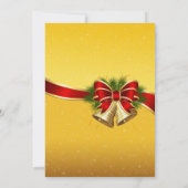 Invitations de Noël Bells Party (Dos)