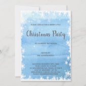 Invitations de Noël bleu (Devant)