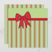 Invitations de Noël Bow (Devant / Derrière)