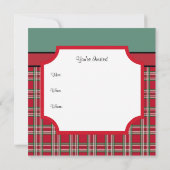 Invitations de Noël Bow (Dos)