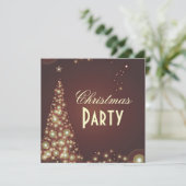 Invitations de Noël, bulles de champagne (Debout devant)