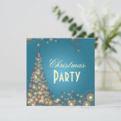 Invitations de Noël, bulles de champagne (Debout devant)