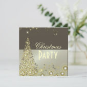 Invitations de Noël, bulles de champagne (Debout devant)