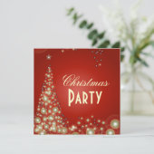 Invitations de Noël, bulles de champagne (Debout devant)