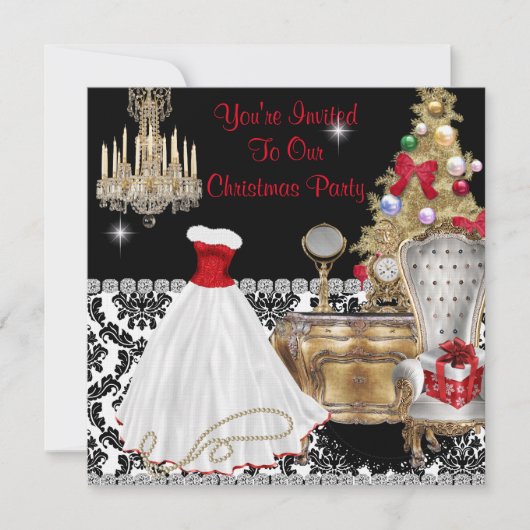INVITATIONS DE NOËL DE GLAMOR (Devant)