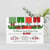 Invitations de Noël de l'Elfe mignonne (Debout devant)