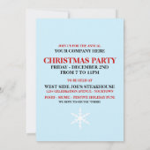 Invitations de Noël de l'entreprise (Dos)