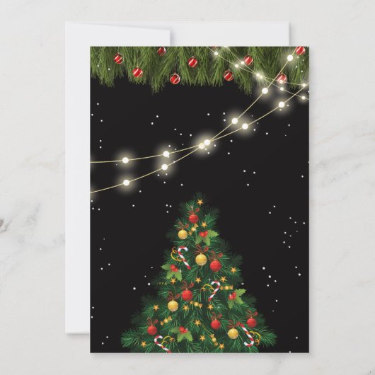 Invitations de Noël de mariée (Dos)