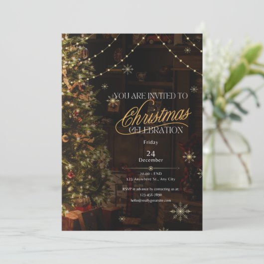 Invitations de Noël de mariée 2 (Debout devant)