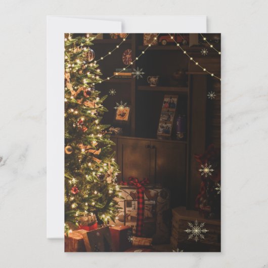 Invitations de Noël de mariée 2 (Dos)