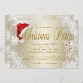 Invitations de Noël de Santa Hat (Devant / Derrière)