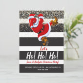 Invitations de Noël du Père Noël moderne (Debout devant)