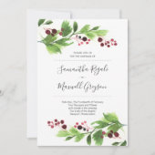 Invitations de Noël élégantes (Devant)