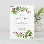 Invitations de Noël élégantes (Debout devant)