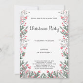 Invitations de Noël en herbe florale (Devant)