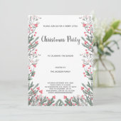 Invitations de Noël en herbe florale (Debout devant)