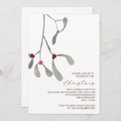 Invitations de Noël et de Noël rustiques (Devant / Derrière)