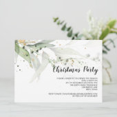 Invitations de Noël Eucalyptus moderne (Debout devant)