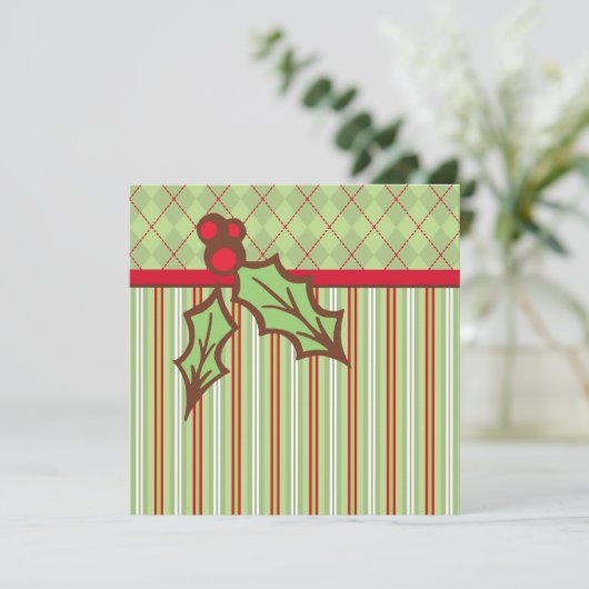 Invitations de Noël Holly (Debout devant)