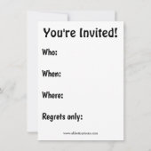 Invitations de Noël Humour (Dos)