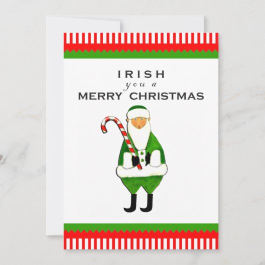 Invitations de Noël irlandaises (Devant)