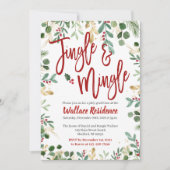 Invitations de Noël Jingle et Mingle (Devant)