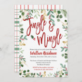 Invitations de Noël Jingle et Mingle (Devant / Derrière)