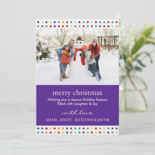 Invitations de Noël joyeuses et amusantes Photocar (Debout devant)