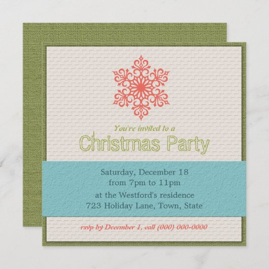 Invitations de Noël modernes (Devant / Derrière)