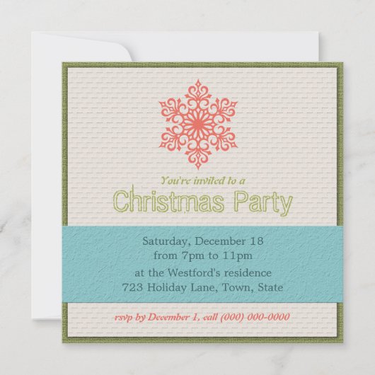 Invitations de Noël modernes (Devant)