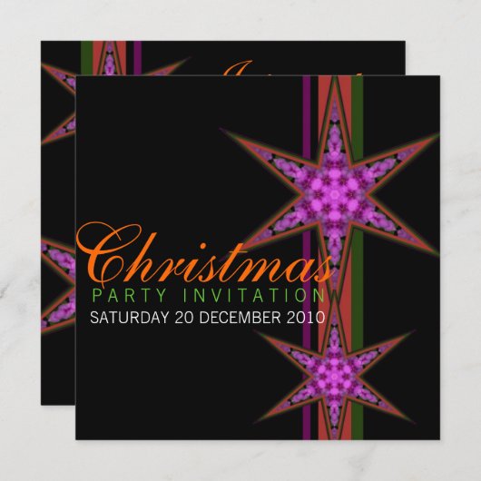 Invitations de Noël Office Star (Devant / Derrière)