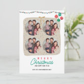 Invitations de Noël personnalisées (Debout devant)