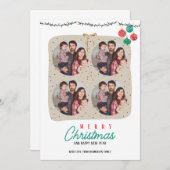 Invitations de Noël personnalisées (Devant / Derrière)