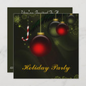 Invitations de Noël personnalisées (Devant / Derrière)