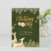 Invitations de Noël personnalisées, fête de Noël (Debout devant)