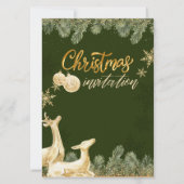 Invitations de Noël personnalisées, fête de Noël (Dos)