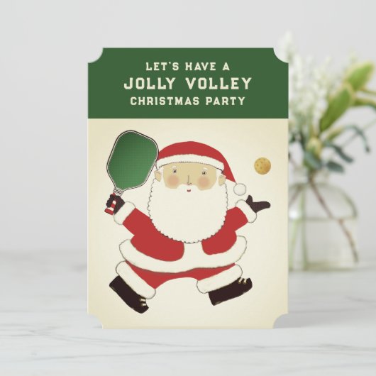 Invitations de Noël Pickleball (Debout devant)