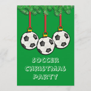 Invitations de Noël pour des équipes de football