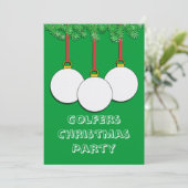 Invitations de Noël pour des golfeurs (Debout devant)