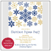 Invitations de Noël Pyjama d'hiver