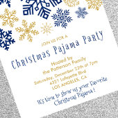 Invitations de Noël Pyjama d'hiver