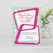 Invitations de Noël rétro (Debout devant)