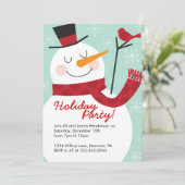 Invitations de Noël Snowman (Debout devant)