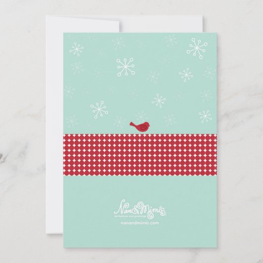 Invitations de Noël Snowman (Dos)