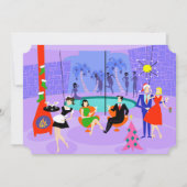 Invitations de Noël Tropical Retro (Devant)