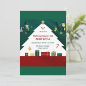 Invitations de Noël uniques (Debout devant)